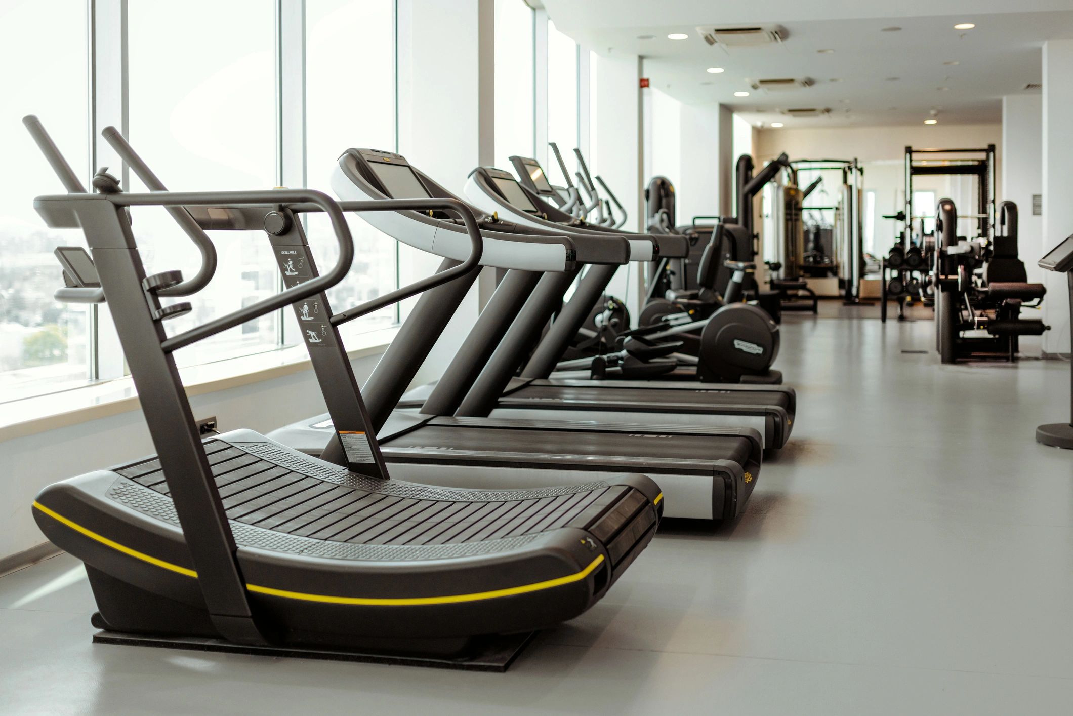 Professional fitness equipment setup for serious training