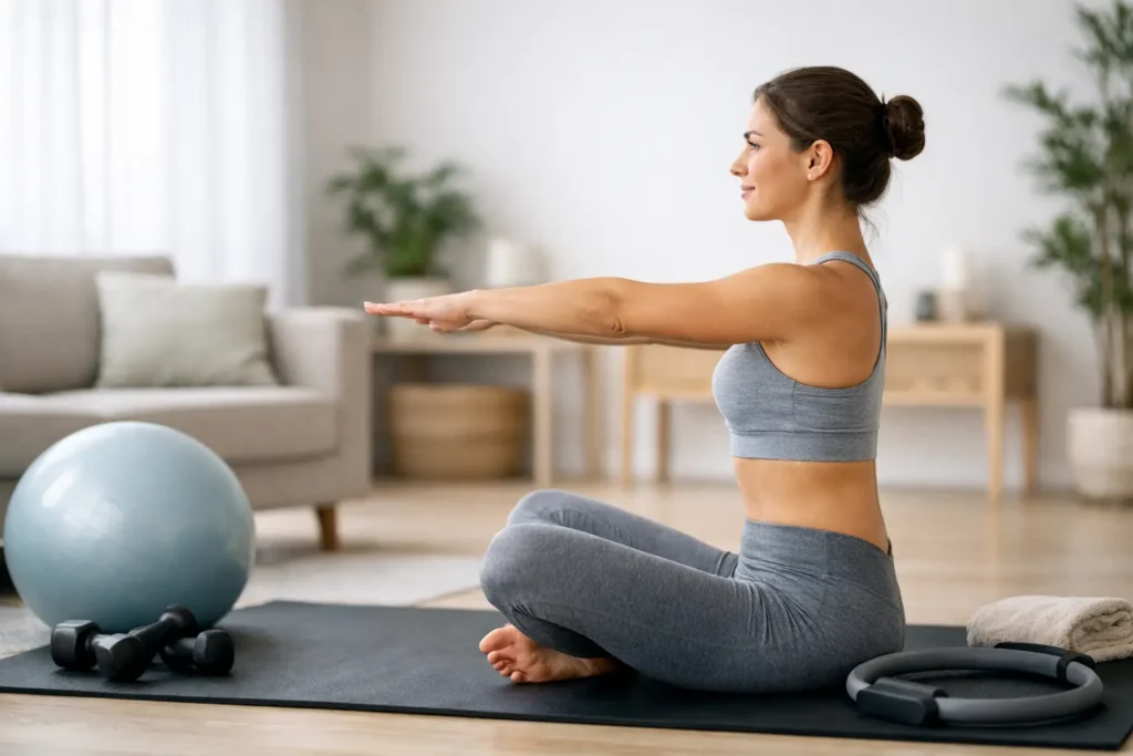 How to Improve Posture Through Pilates at Home